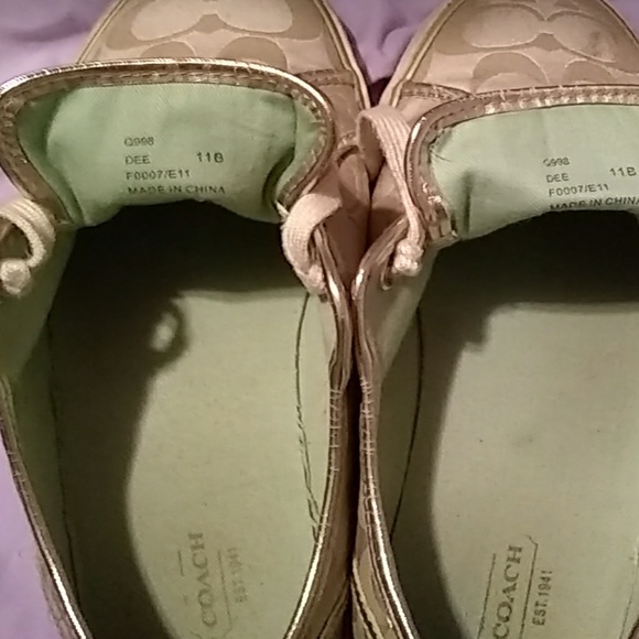 Coach Metallic Sneakers - Picture 5 of 8